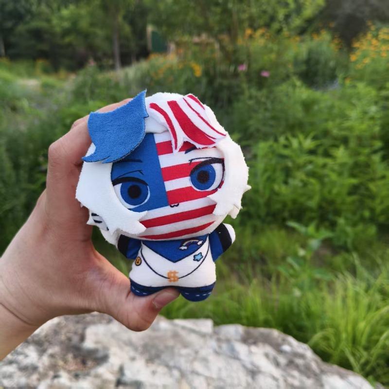 Милые Плюшевые Куклы CountryHumans 10см США Канада Чиби Хлопковые Куклы с Дизайном Национального Флага Брелок-Подвеска Для Фанатов Country Humans Коллекционный Подарок на День Рождения