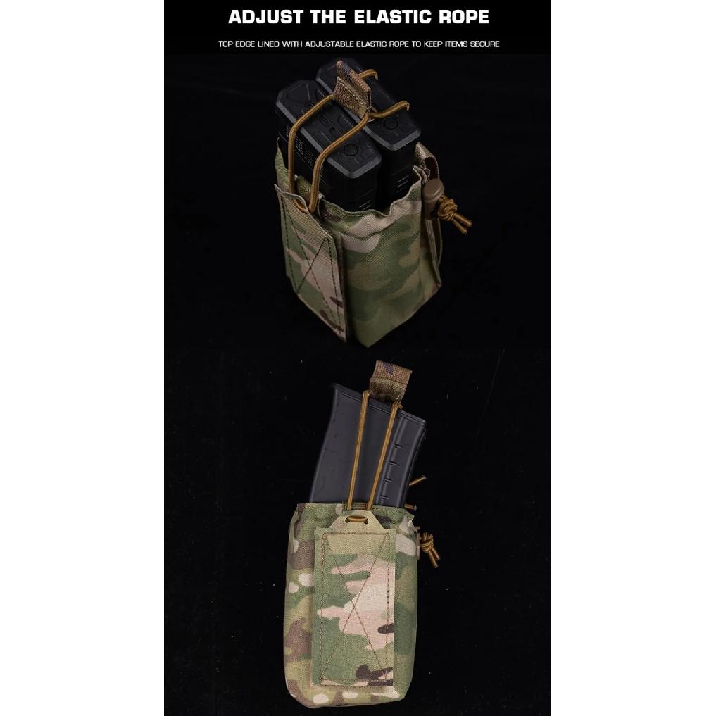 SPUD Multi-purpose Mutant Tactica Bag Radio Pouch Walkie Talkie Bags 5.56 Mag Pouch Airsoft Hunting Vest Molle Storage Pack