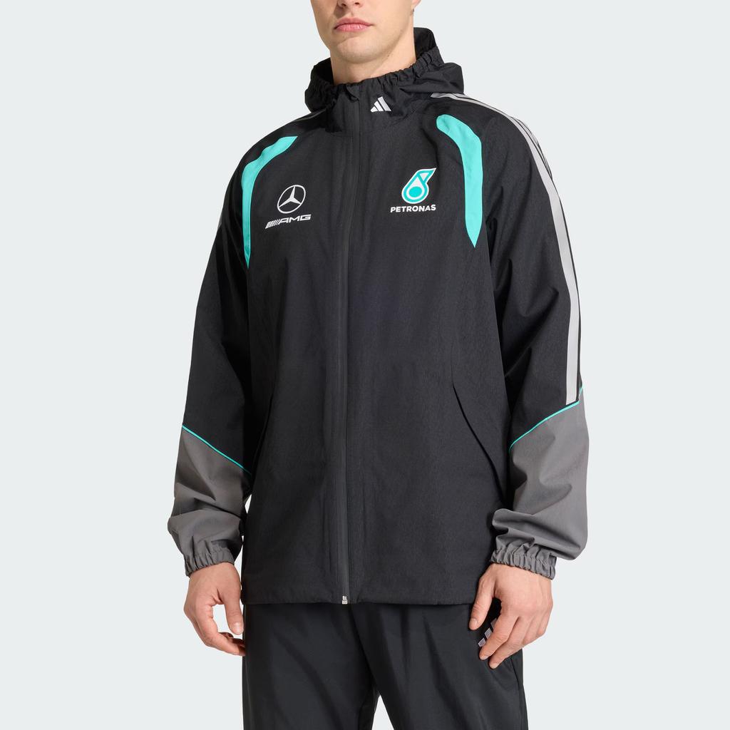 adidas Мужская куртка дождевик Mercedes - Amg Petronas Formula 1 Team Куртка KE5475