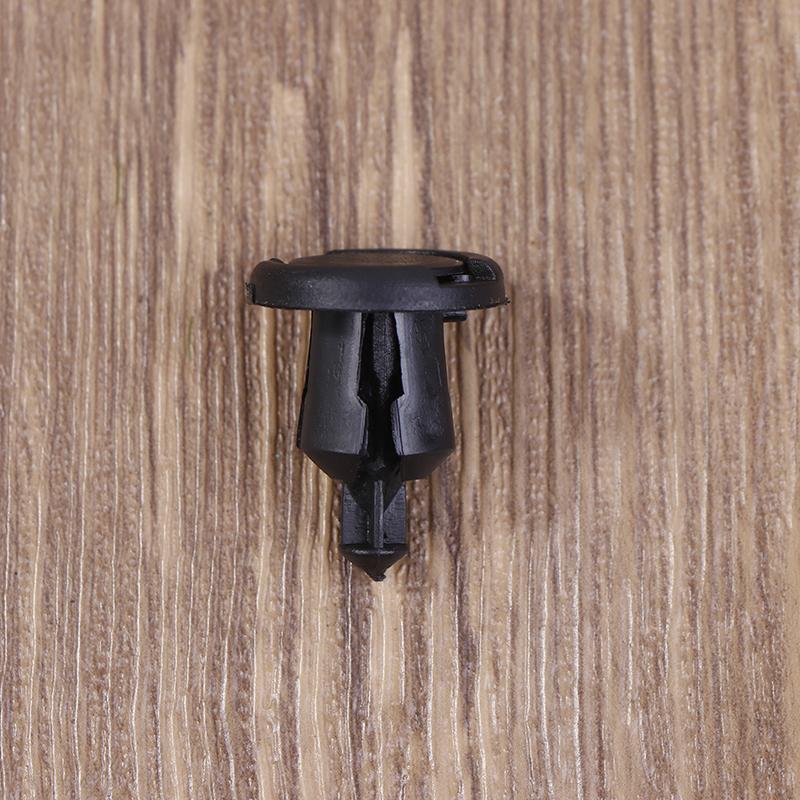 50/100 шт. 10 мм диаметр 10 мм черный пластик автомобильный крепеж заклепки зажимы автомобиль бампер дверь панель подкрылок зажимы фиксатор