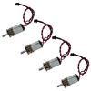 Low Noise 3V-6V Gear Motor Reduction Motor Set of 4 For Remote Control Model And Engineering Prototypes Project Kits
