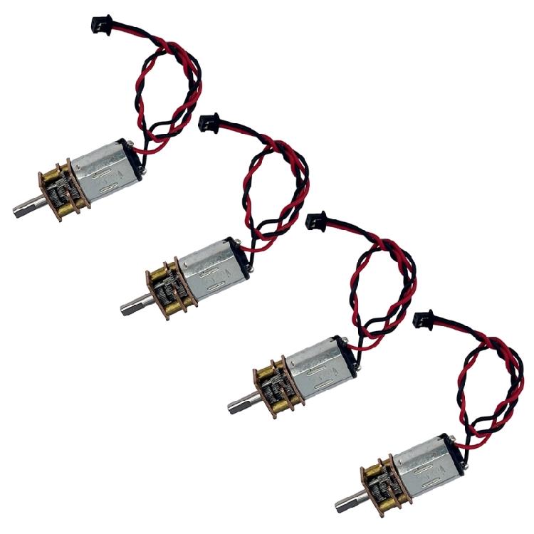Low Noise 3V-6V Gear Motor Reduction Motor Set of 4 For Remote Control Model And Engineering Prototypes Project Kits