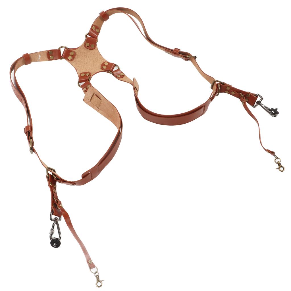 Ремень-разгрузка для камеры кожаный двойной плечевой ремень-разгрузка аксессуары для цифровой камеры зеркальной камеры X-типа,