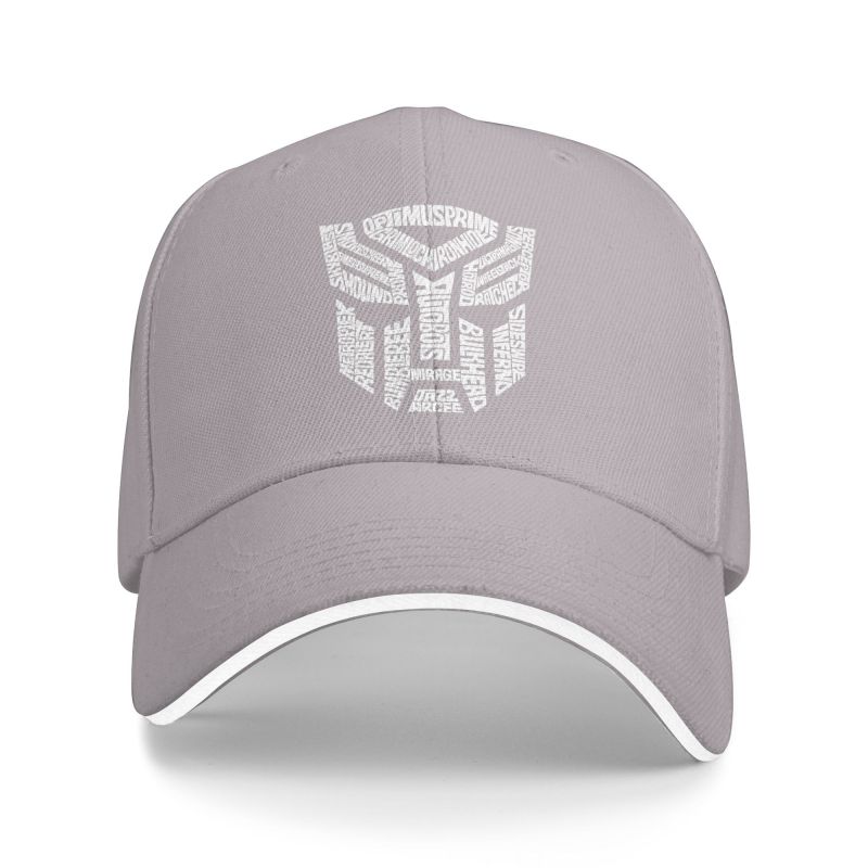 Transformer Autobots Film Print Baseball Cap Sandwich Hats Unisex Women Adjustable Snapback Caps Summer Sun Protection Hat