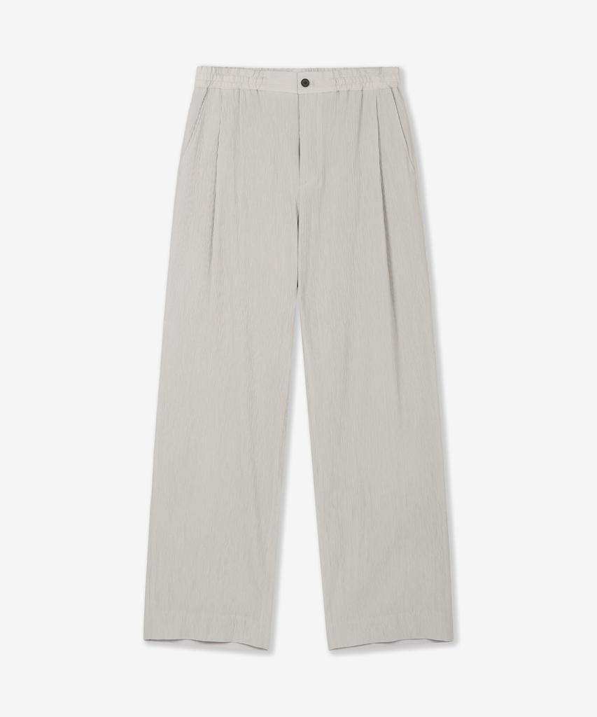 Tngt [Set] Kinoshita Seersucker Jacket & Semi-Wide Pants (Light Beige) 0Tpa6E205I2