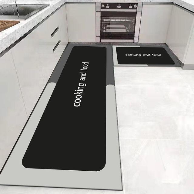 Кухонный коврик, домашний входной коврик для спальни, гостиной, прикроватный длинный ковер, прихожая, балкон, ковер для ванной, противоскользящие моющиеся напольные коврики 