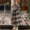 Plaid Cashmere Woolen Coat Korean Style Gentle Woolen Coat Women's Mid-length Autumn Winter New Woolen Coat