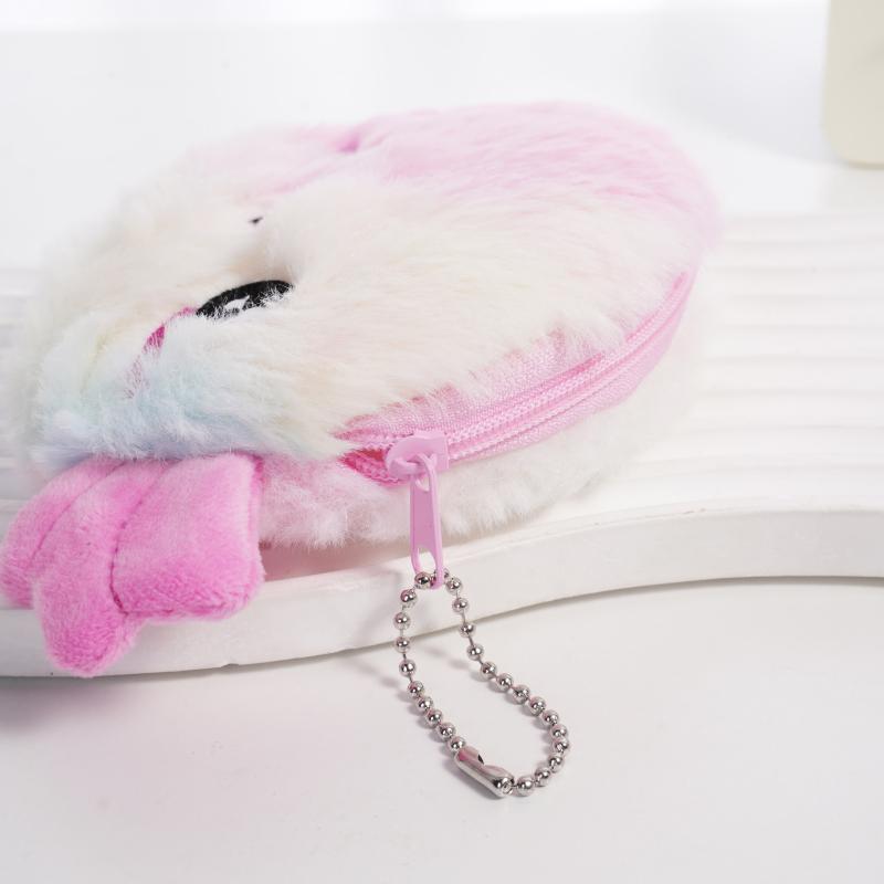 Cute Plush Salamander Coin Purse, Cartoon Axolotl Wallet, Portable Mini Earphone Pouch, Stylish Bag Charm