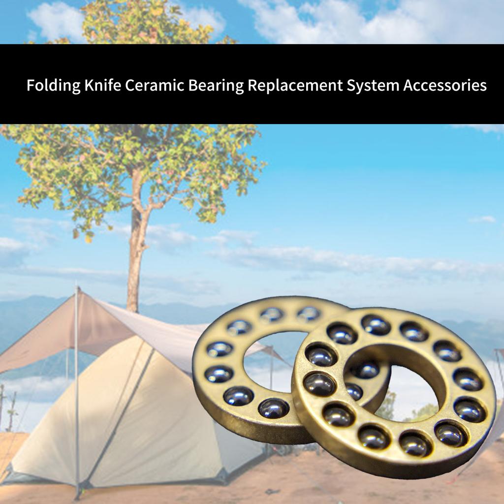 2 шт. Керамические шарики Латунная рама Складной слайсер Системы быстрого открытия Запасная часть Подшипники сепаратора Шайбы Аксессуары