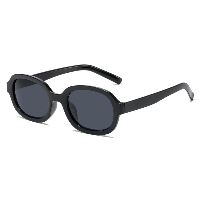 Очки солнцезащитные Simplicity Retro, модная маленькая оправа Tide Brand, овальные, пластиковые, розовые, черные, женские, мужские, хип-хоп очки, популярные, женские, мужские, новые солнцезащитные очки