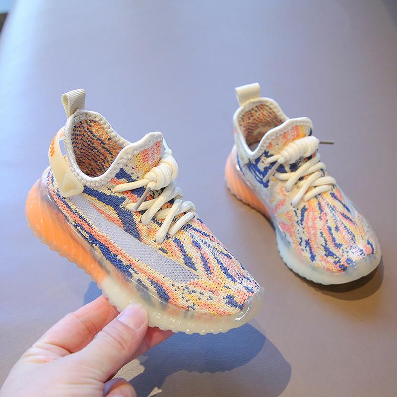 Babu Dou children's shoes, new spring model, children's coconut shoes, girls' sports shoes, mesh breathable spring and autumn shoes