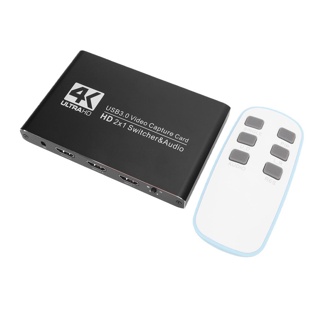 4K 60 Гц HD Мультимедийный интерфейс Карта захвата USB 3.0 1080P 240FPS Игровой Стриминг Видеозахват Поддержка 3,5 мм