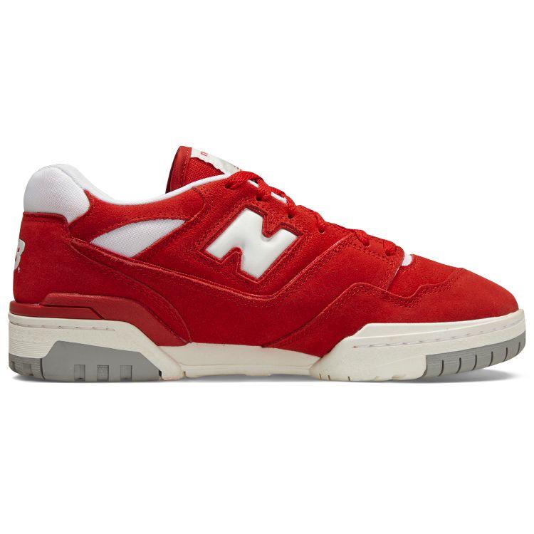 New Balance 550 Suede Pack - Team Red Unisex Sneakers White Concrete BB550VND