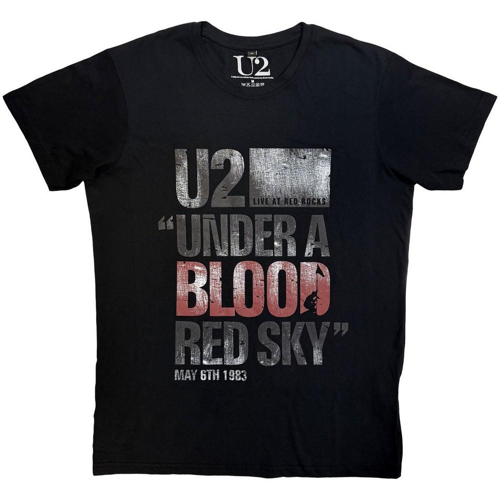 U2 Unisex Adult Blood Red Sky Live T-Shirt