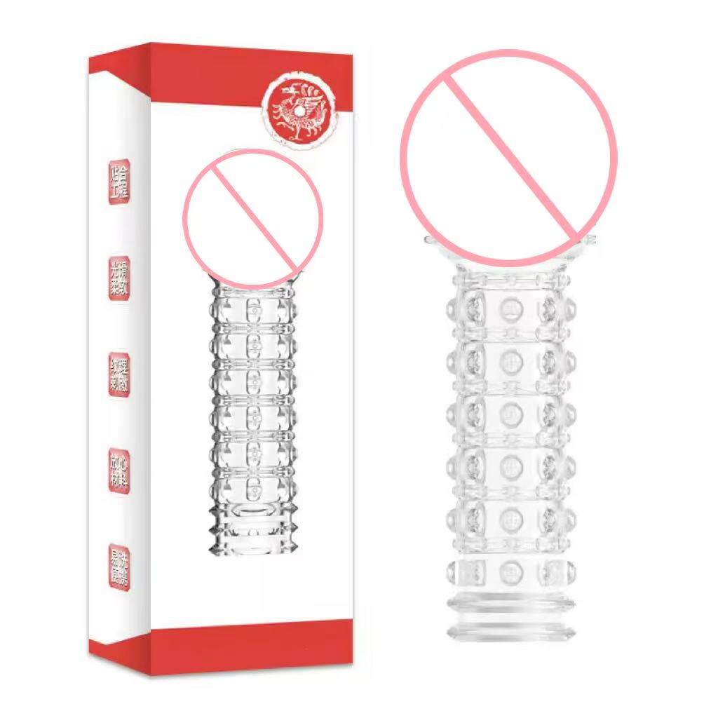 Silicone Crystal Condom Sleeve Silicone for Men Realistic Crystal Silicone Dotted Condom Foren Sex Condom Silicon Sex Toys