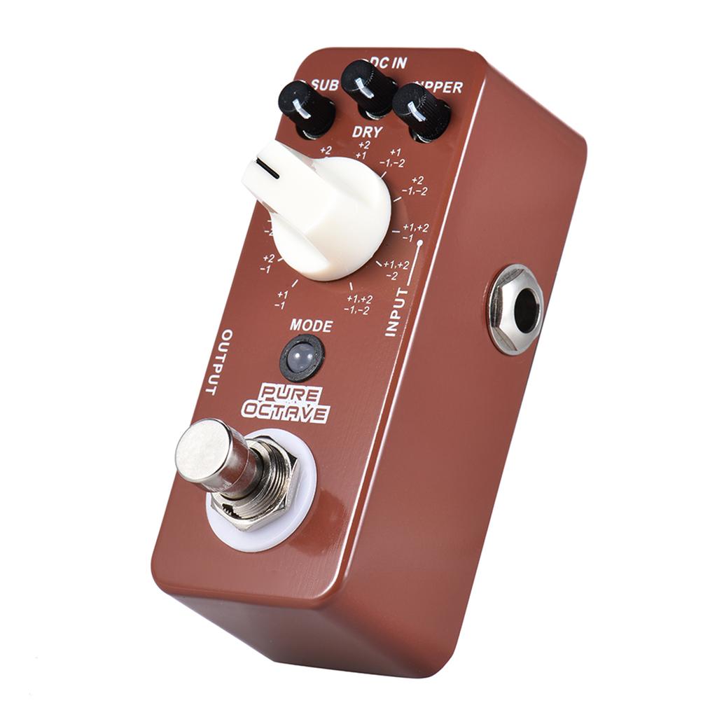 MOOER PURE OCTAVE Mini Octave Педаль эффектов для гитары, 11 октавных режимов, True Bypass, цельнометаллический корпус