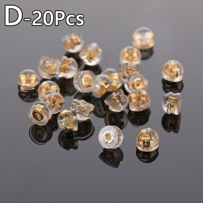 20 шт. набор сережек аксессуары серьги заглушки силиконовые беруши DIY силиконовые анти-потеря противоскользящие украшения