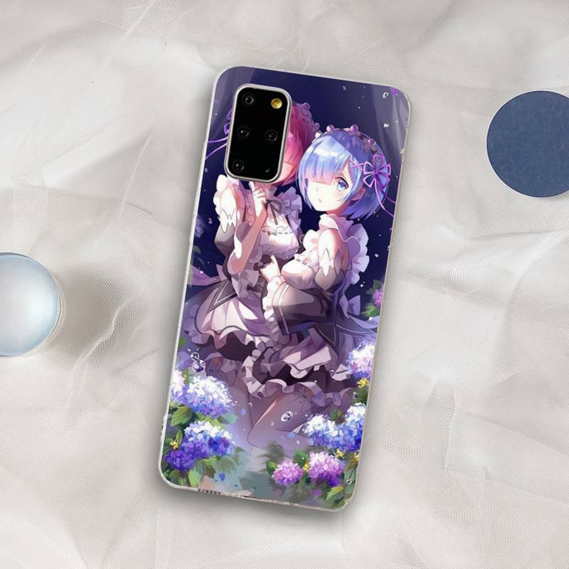 Чехол для телефона RE ZERO Ram Rem с аниме для Samsung S21 A10 для Redmi Note 7 9 для Huawei P30Pro Honor 8X 10i