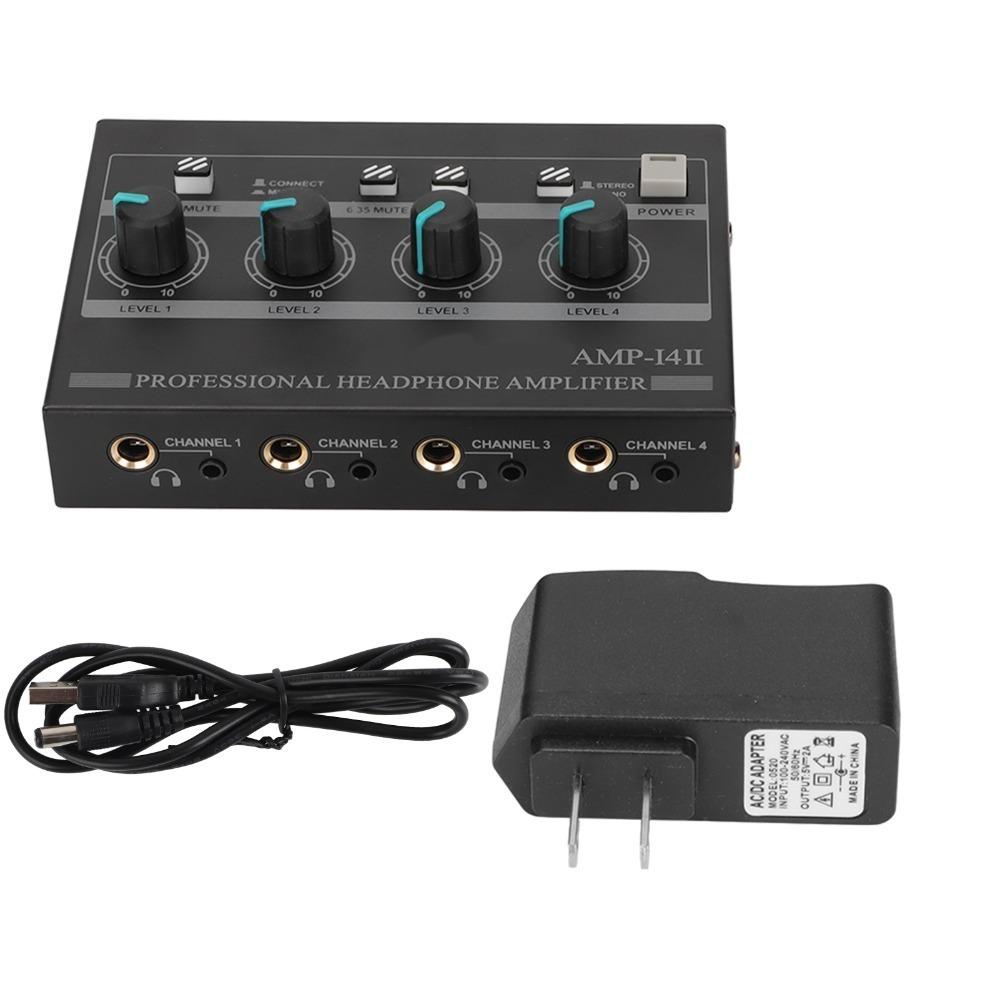 Multiple Inputs (for RCA/3.5mm/6.35mm) 4 Channel Headphone Amplifier Podcast