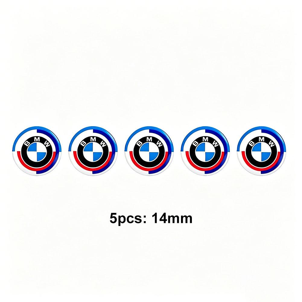 BBIL9 11/14MM 3D Badges Car Key Shell Stickers Remote Control Decal for BMW F32 E60 E46 E90 E91 E92 E93 E87 F01 F20 F30 G80 G06 G07 M5