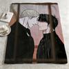 art SShut Linee Throw Warm Soft Flannel Blanket Multiuse for Sofa Bed Camping Travel Nap