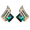 Zircon Crystal Rhombus Wings Earrings for Women Birthday Gifts Jewelry