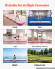 VEVOR Inflatable Gymnastics Air Mat 5m Training Mats w/ Electric Pump, 10 cm Thick Sturdy Tumble Track