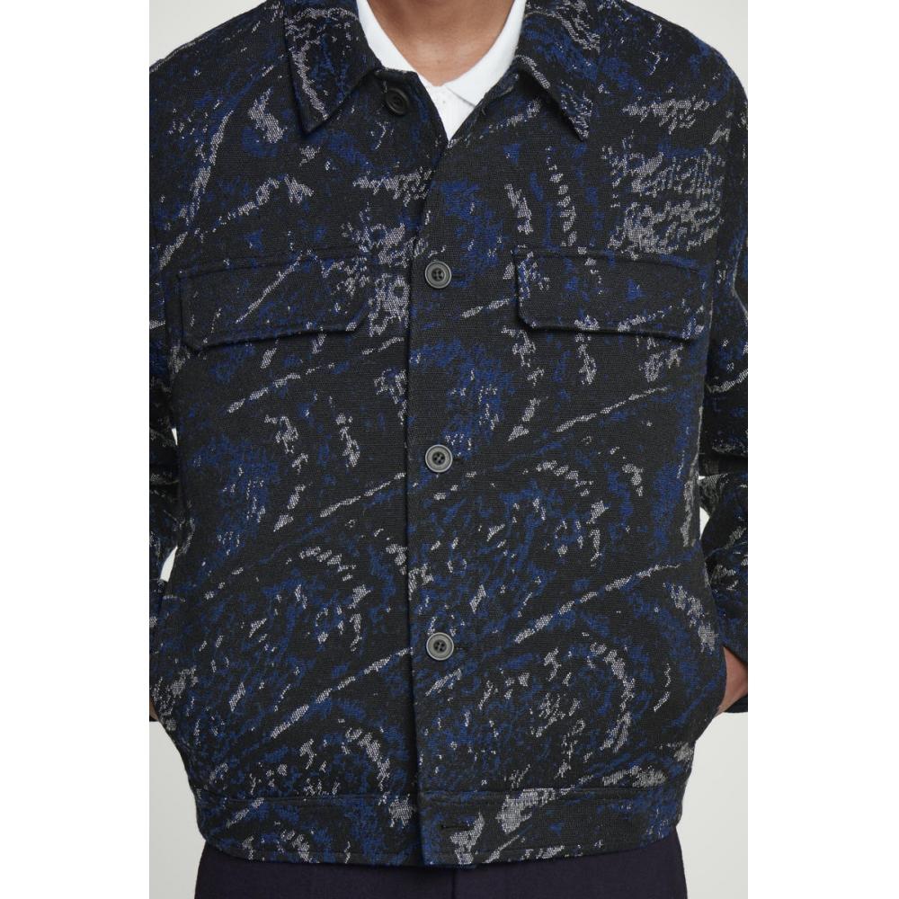 COS Japan Wool Blend Jacquard Overshirt