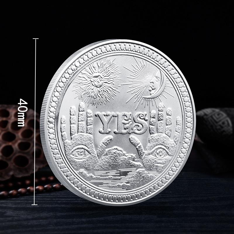 Да или нет монета, коллекционные предметы, старая монета, серебряная монета, поддельная монета на удачу, оригинальные монеты-вызовы, копия доллара бродяги, медные пиратские монеты, подарок