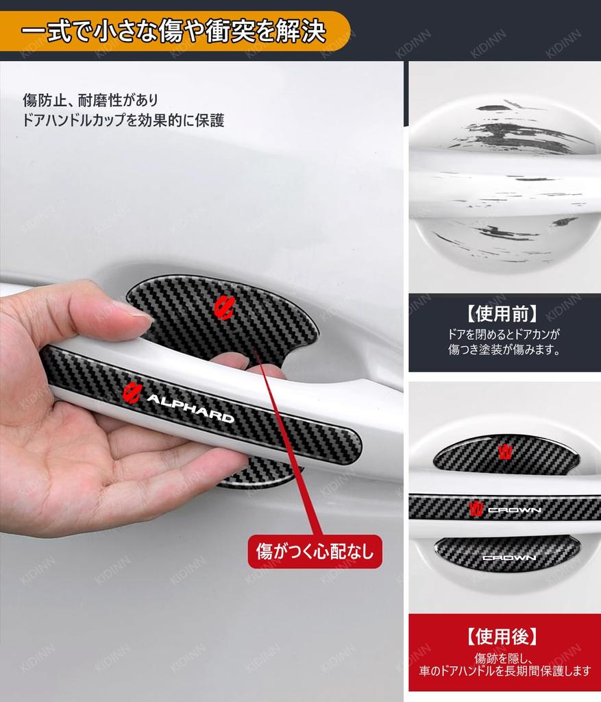 Aqua Door Handle Protector, Suitable for Car Models such as AQUA MXPK Series 10