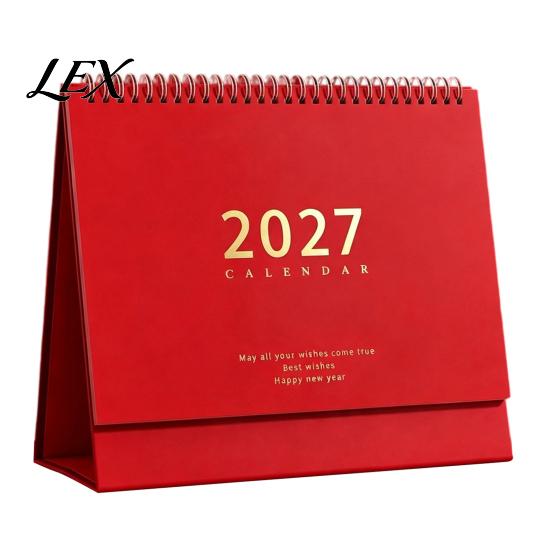 Hardcover Table Calendar Desk 2026-2027, Oct 2026-Dec 2027 14-Month Calendar, Large Academic Planner for Students Desktop Planning, Organizing