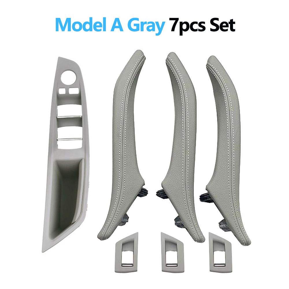 LHD 7 шт., подлокотник для внутренней двери, панель, ручка с кожаным внешним чехлом для BMW 5 серии F10 F11 F18 520 523 525 528 530