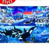 Diamond Painting Full Round Square Animal Fish DIY Diamond Embroidery Cross Stitch Penguin Mosaic Sale Handmade Gift