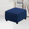 Jacquard Ottoman Stool Cover Furniture Protector Covers Stretch Square Removable Footstool Sofa Slipcovers Washable Chair Covers
