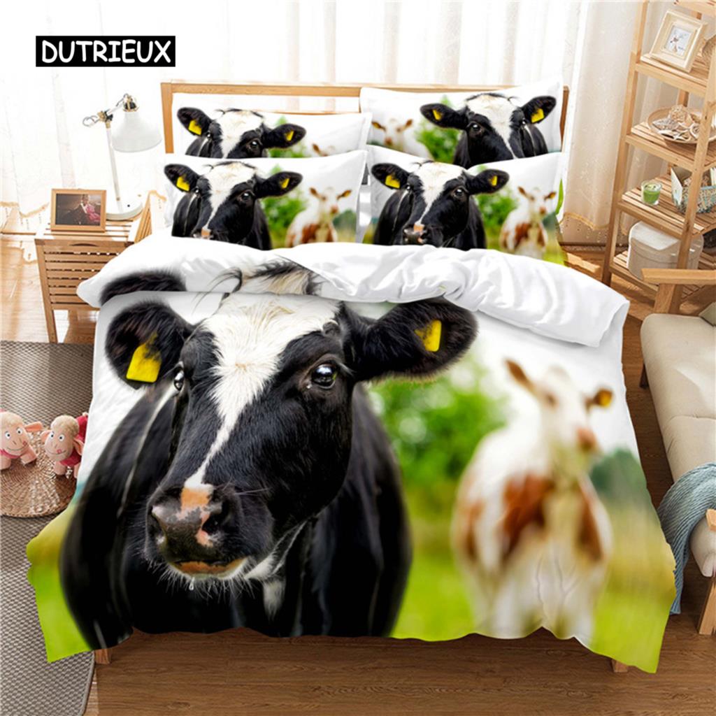 Blue Sky Cow Bedding Set Duvet Cover Set 3d Bedding Digital Printing Bed Linen Queen Size Bedding Set Fashion Design