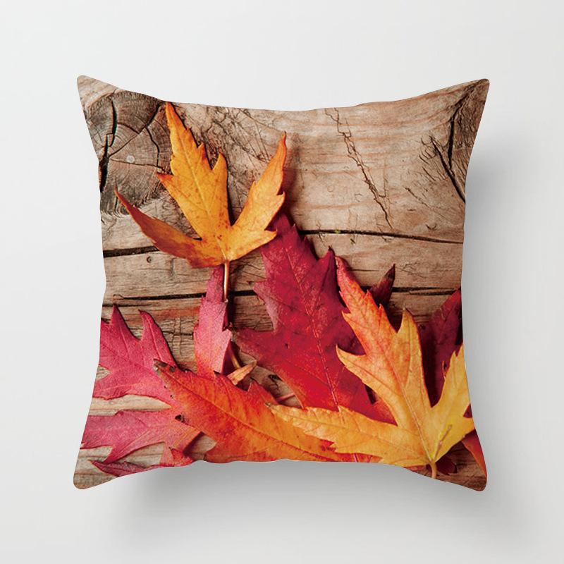 New Autumn Maple Leaf Pillowcase Home Sofa Cushion Pillowcase