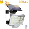 106/192LED наружный солнечный настенный светильник с датчиком движения пульт дистанционного управления IP65 водонепроницаемый солнечный настенный светильник для патио гаража садовое освещение