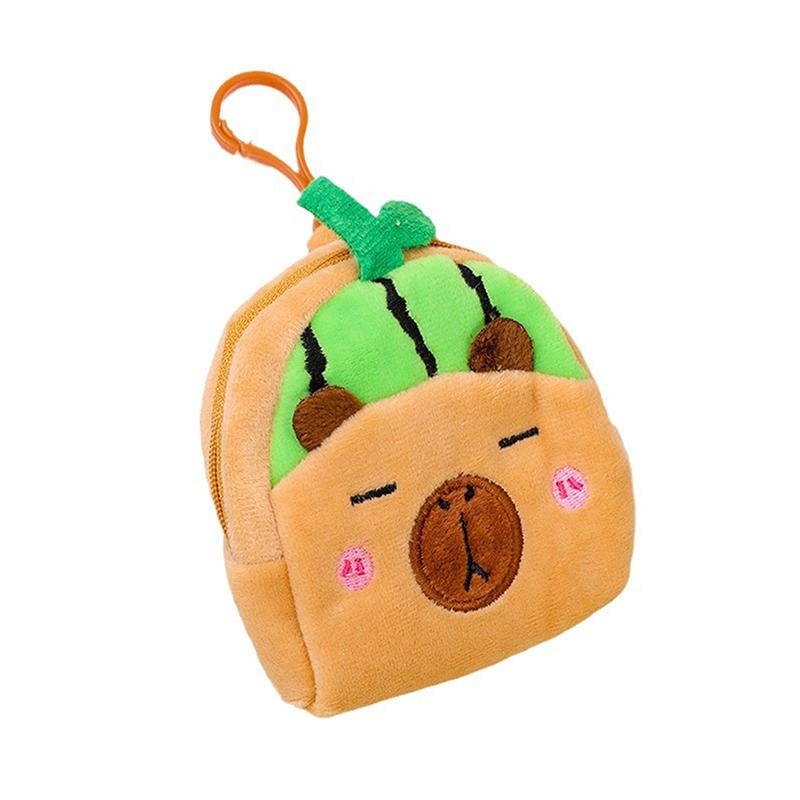 Kawaii Capybara плюшевый брелок мультфильм мини-кошелек для монет автомобиль школьная сумка кулон популярный модный милый подарок