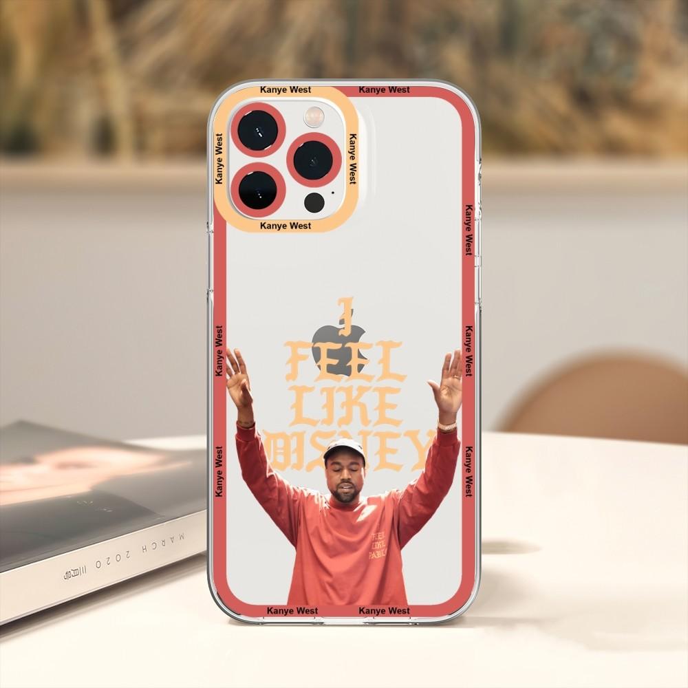 Чехол для телефона Kanye West Ye для iPhone 11 12 Mini 13 14 15 16 Pro Max Прозрачный корпус