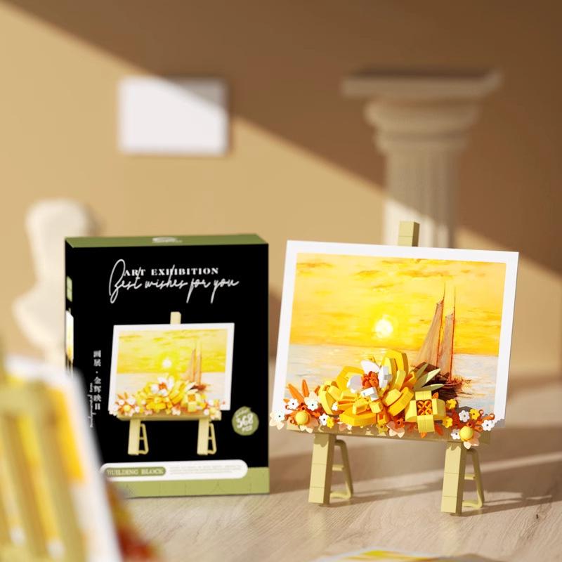 Sakura Treehouse Building Set with Dust Cover - Compatible Toy Blocks Bouquet for Kids, Perfect Arbor Day Gift