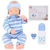 18Inches Newborn Baby Girls Dolls Realistic Full Vinly Body Washable Baby Doll with Toy Accessories
