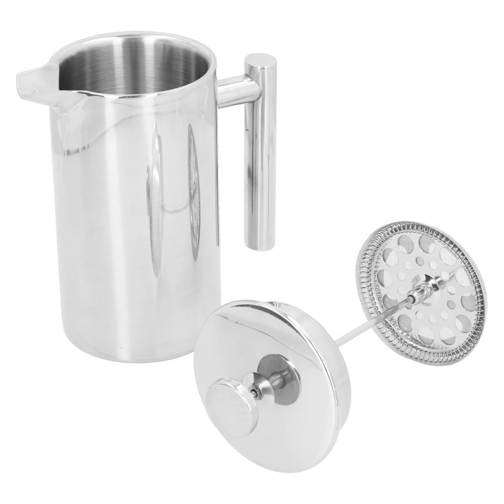 1000 мл ручной заварочный кофейник из нержавеющей стали кофейник-пресс двухслойный чайник для кофе