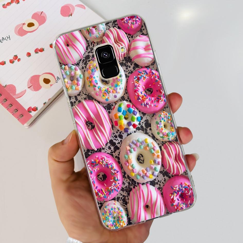 Чехол для Samsung Galaxy A8 2018 / A8 Plus 2018 A530F A730F Силиконовый чехол Популярный цветок одуванчика Мягкий TPU Чехол-защита для телефона