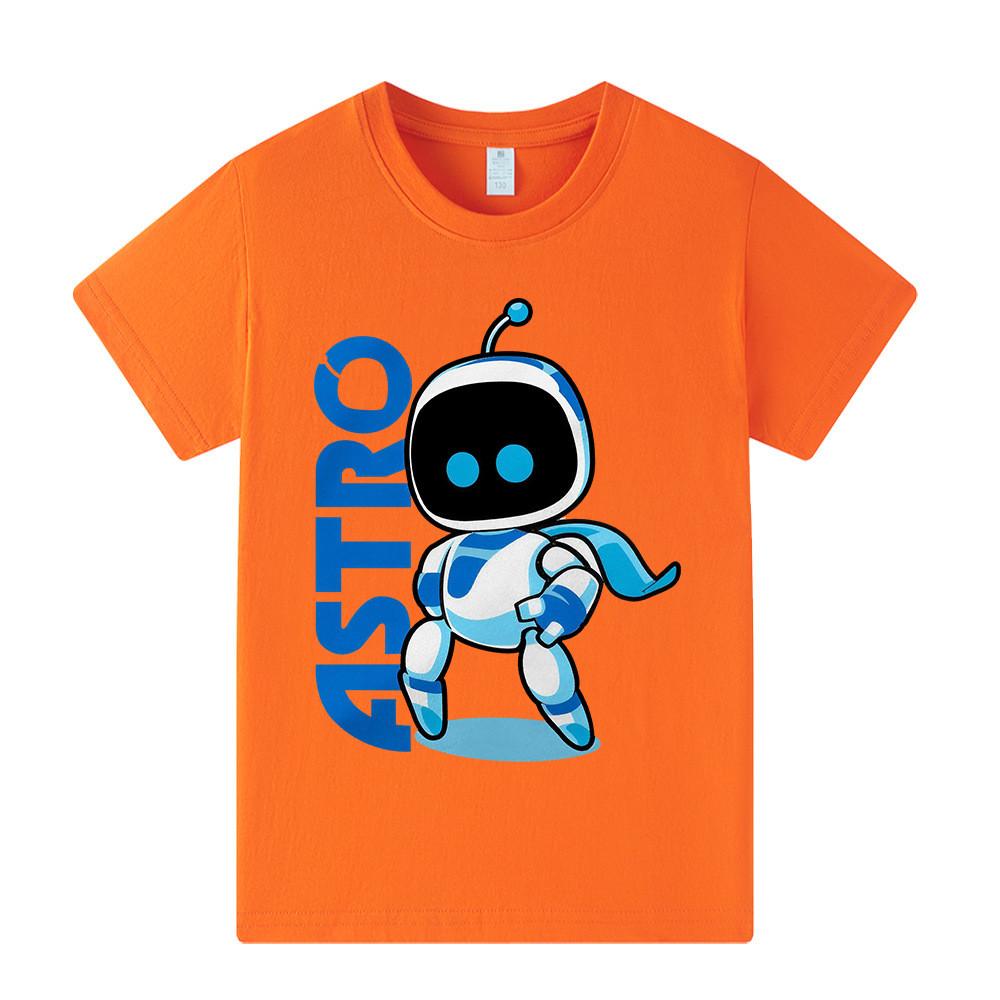 A1337 Детская футболка для мальчиков и девочек с принтом Astro Bot, с короткими рукавами
