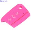 Чехол для брелока с силиконовым покрытием jingyuqin с 3 кнопками для VW Polo 2016 Golf 7 MK7 для Skoda Octavia Combi A7 для SEAT Leon Ibiza CUPTRA