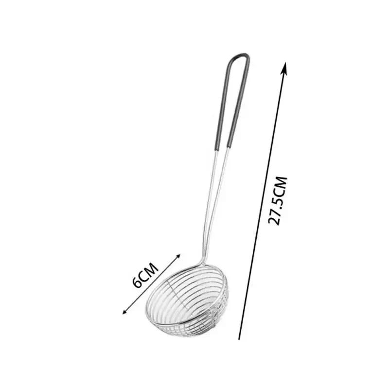 2025 Новый Красный Рукоятка Сито Нержавеющая Сталь Пузырьковый Чай Дуршлаг Боба Молочный Чай Ложка Жемчуг Круглое Сито Кухонные Гаджеты