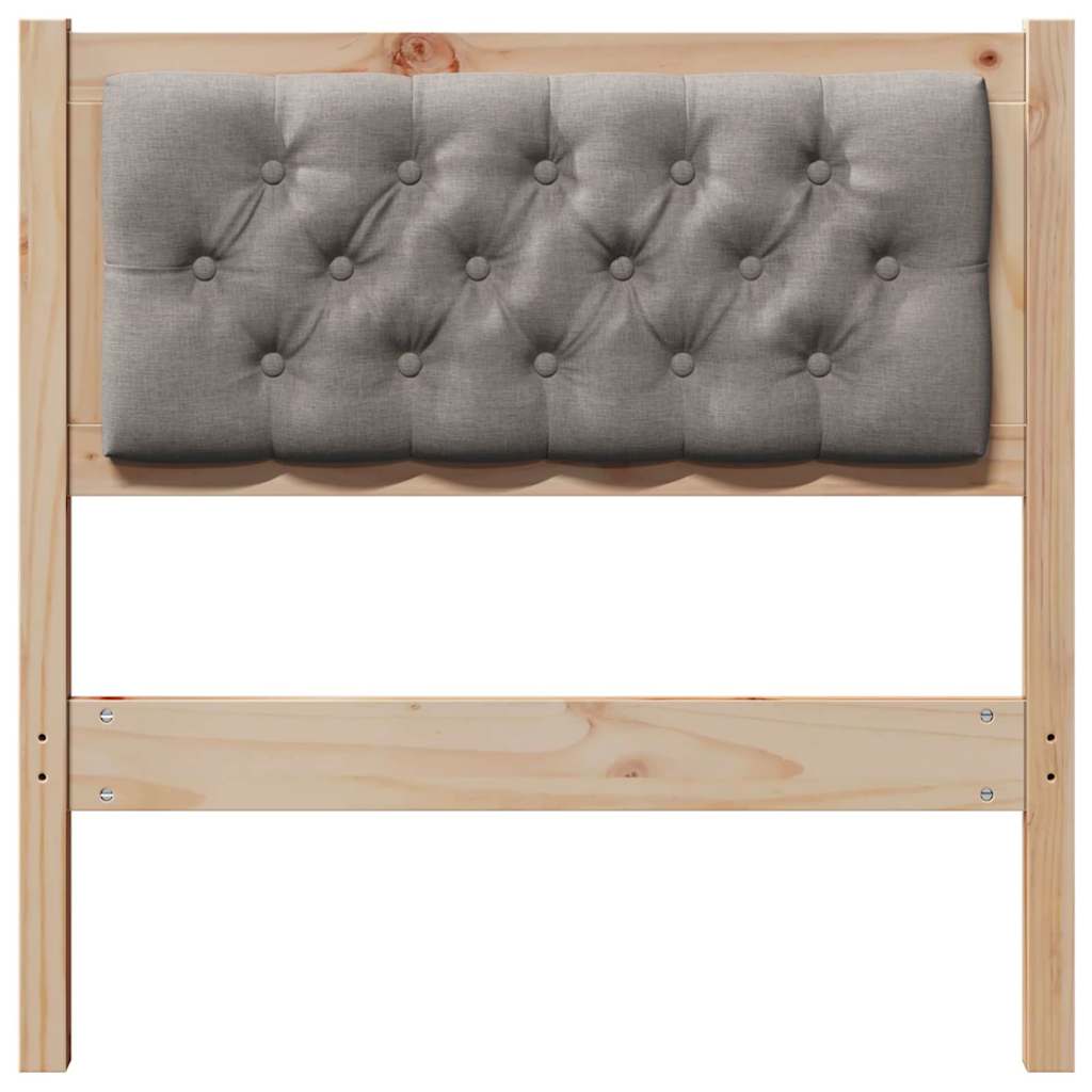 Headboard Other Brown and Taupe 75 cm Solid Pine Wood