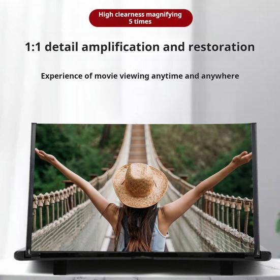 Экран мобильного телефона, прозрачный усилитель, 3D-лупа, экран, складная конструкция, защита глаз, игровой экран