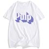 Shadow Logo Ecru T-Shirt Pulp Rock Band Printing Tshirts Hip Hop Unisex Streetwear Summer Cotton Soft Male T Shirt Graphic Tees