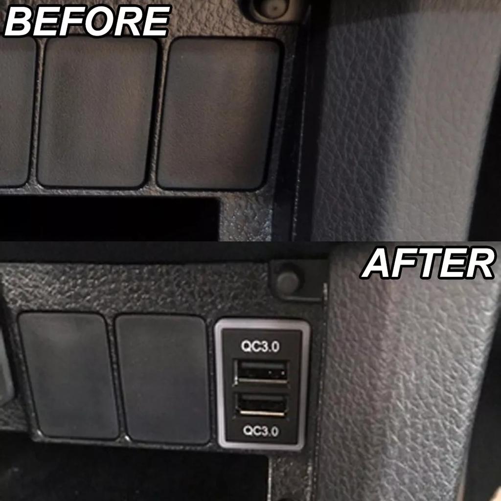 Для автомобиля Toyota Dual 2 USB быстрое зарядное устройство QC3.0 адаптер питания розетка 12 В